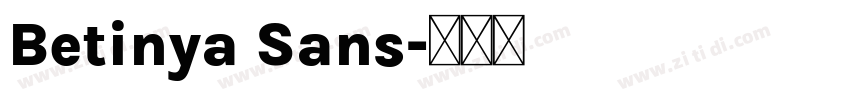 Betinya Sans字体转换